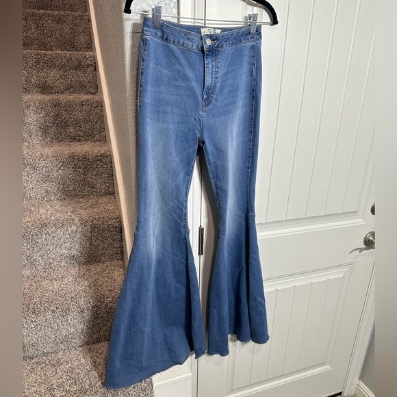 Free People Just Float On Flare Jeans /Jericho blue - Picture 9 of 11